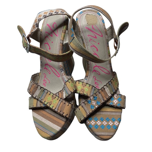 Nicole lee platform wedge size 10 - Picture 6 of 11